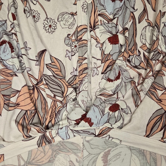 free people "keepin on top" ivory floral top - Picture 5 of 7